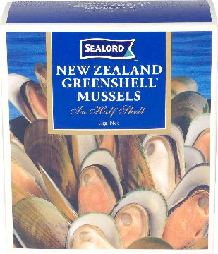 HALF SHELL MUSSEL 1KG