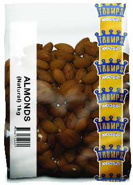 NATURAL WHOLE ALMONDS 1KG