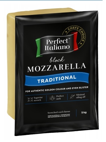 PERFECT ITALIANO TRADITIONAL MOZZARELLA 10KG BLOCK