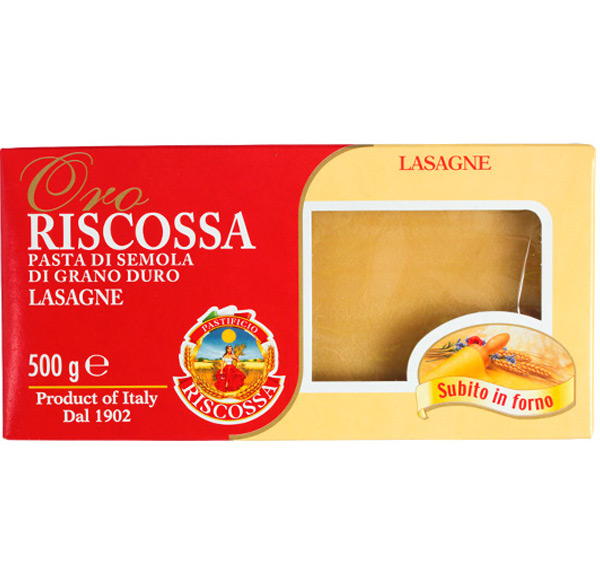 LASAGNE PASTA SHEETS SEMOLINA 500G (CTN/12)