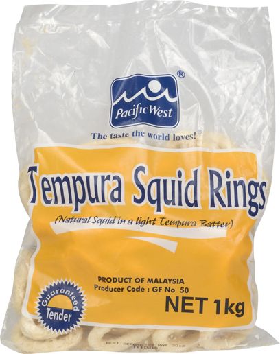 TEMPURA SQUID RINGS 1KG