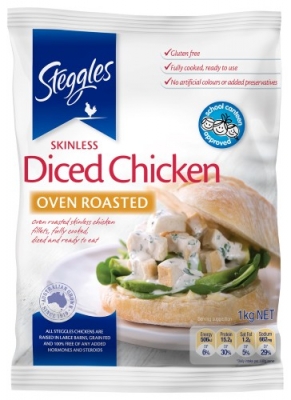ROASTED DICED CHICKEN MEAT 1KG