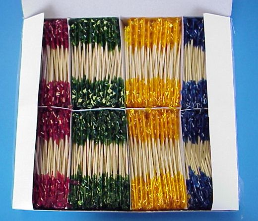 FRILLED TOOTHPICKS 7CM  X 1000