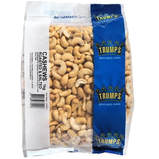 ROASTED &amp; SALTED CASHEWS 1KG