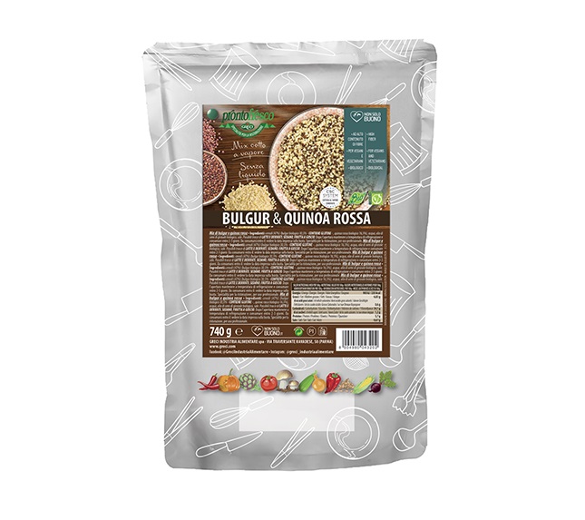 COOKED BULGUR AND RED QUINOA MIX BIO 750g