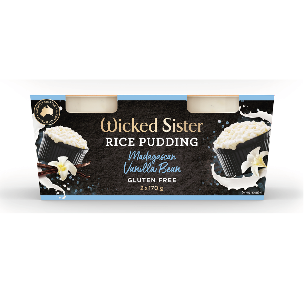 WICKED SISTER VANILLA BEAN RICE PUDDING 9X(2X170G)