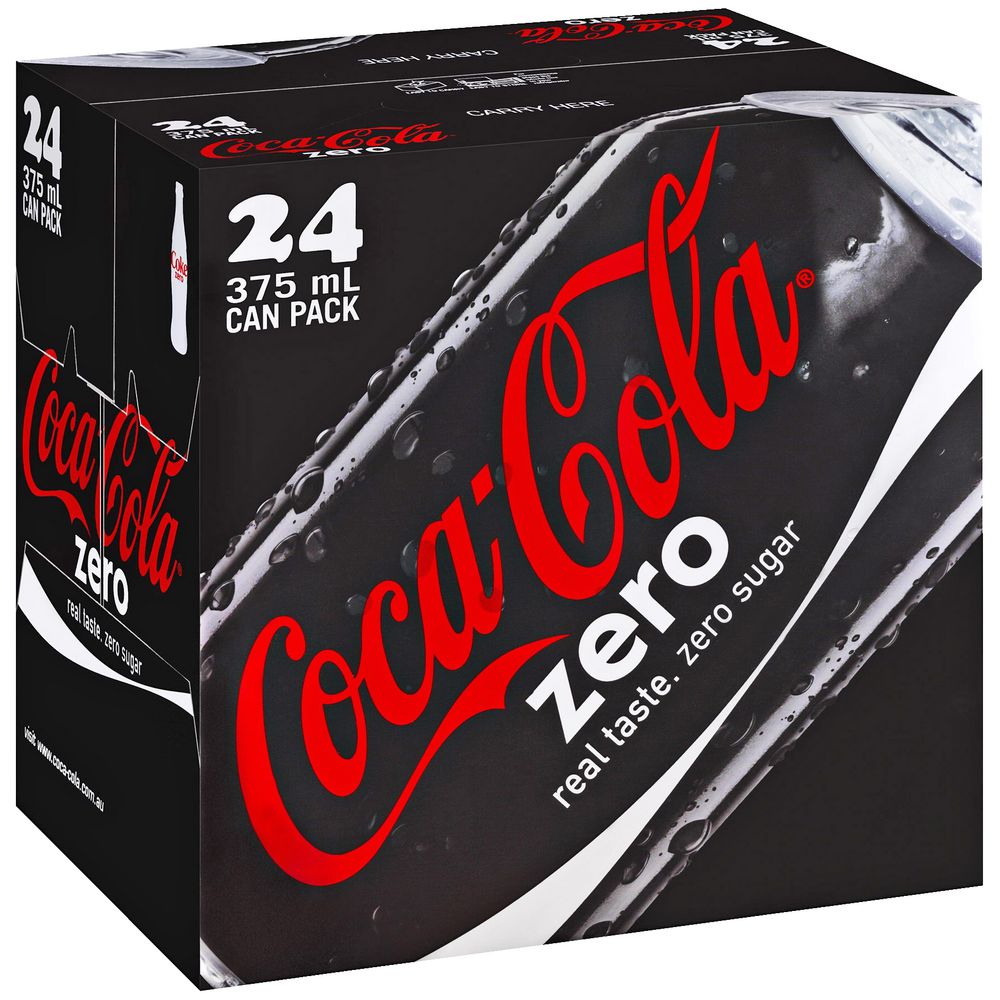 COKE &quot;NO SUGAR&quot; 375ML X 24