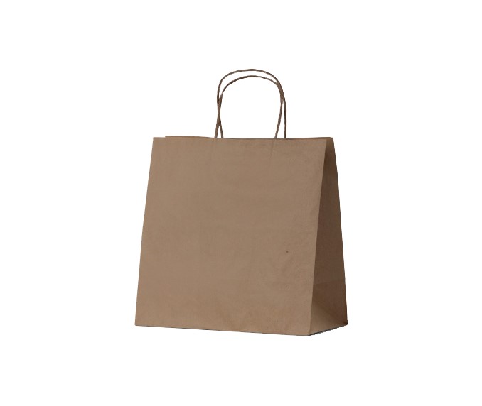 KRAFT PAPER CARRY BAGS  305mm x 305mm x 170mm (250)