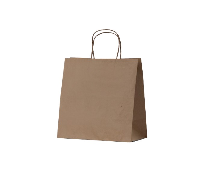 LARGE KRAFT PAPER CARRY BAGS  340mm x 320mm x 145mm (250)
