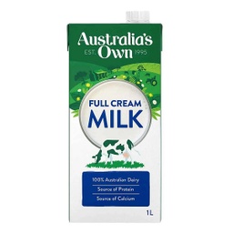 [MILKFCUHT1LT] Australia's Own FULL CREAM UHT MILK 1LT