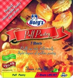 [PUFFPASTRY] BORGS PUFF PASTRY 10 SHEETS - 1.7KG