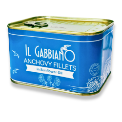 [ILGABANCH700] ITALIAN ANCHOVY FILLETS IN OIL 720G - EASY OPEN