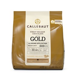 [CHOCALGLD] Callebaut Caramel &quot;Gold&quot; Chocolate Buttons 400g