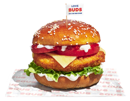 [VEGLB003] LOVE BUDS Schnitzel Burgers, Chicken, Plant-Based 113g x 30